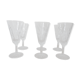 6 flutes champagne cut glass