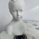 Pair of biscuit busts, Tharaud, Houdon, Louise and Alexandre Brongniart