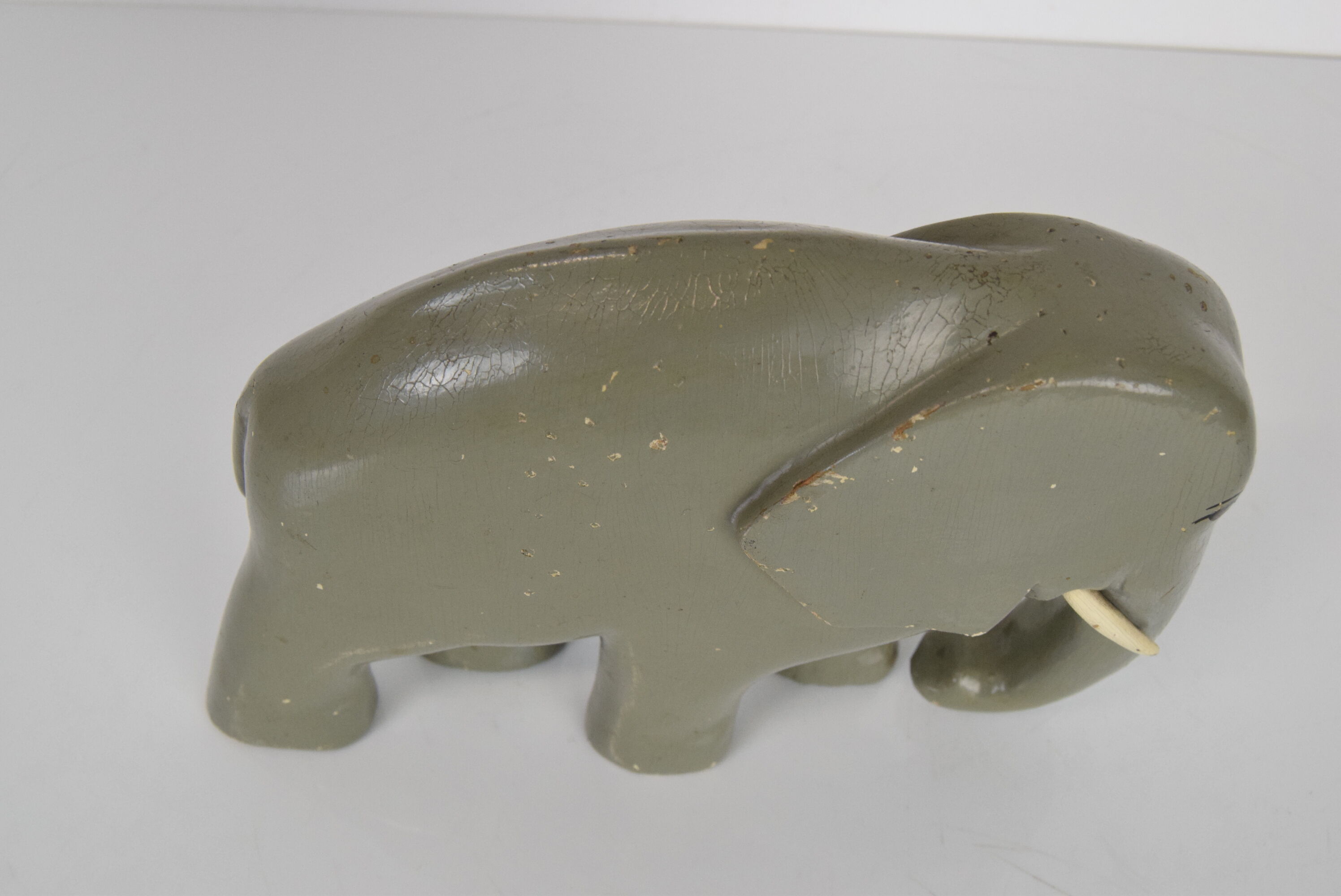 Art deco sculpture wood elephant,circa 1930's