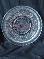 1960 /arabesque /fleurs de lys/ Grand plat