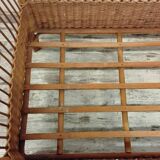Vintage rattan children's bed