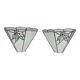 Paire d'appliques murales vintage style Tiffany.