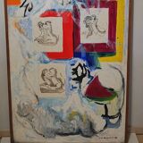 DE BEAUVOIR Hélène (1910-2001) Love embrace with a tiger