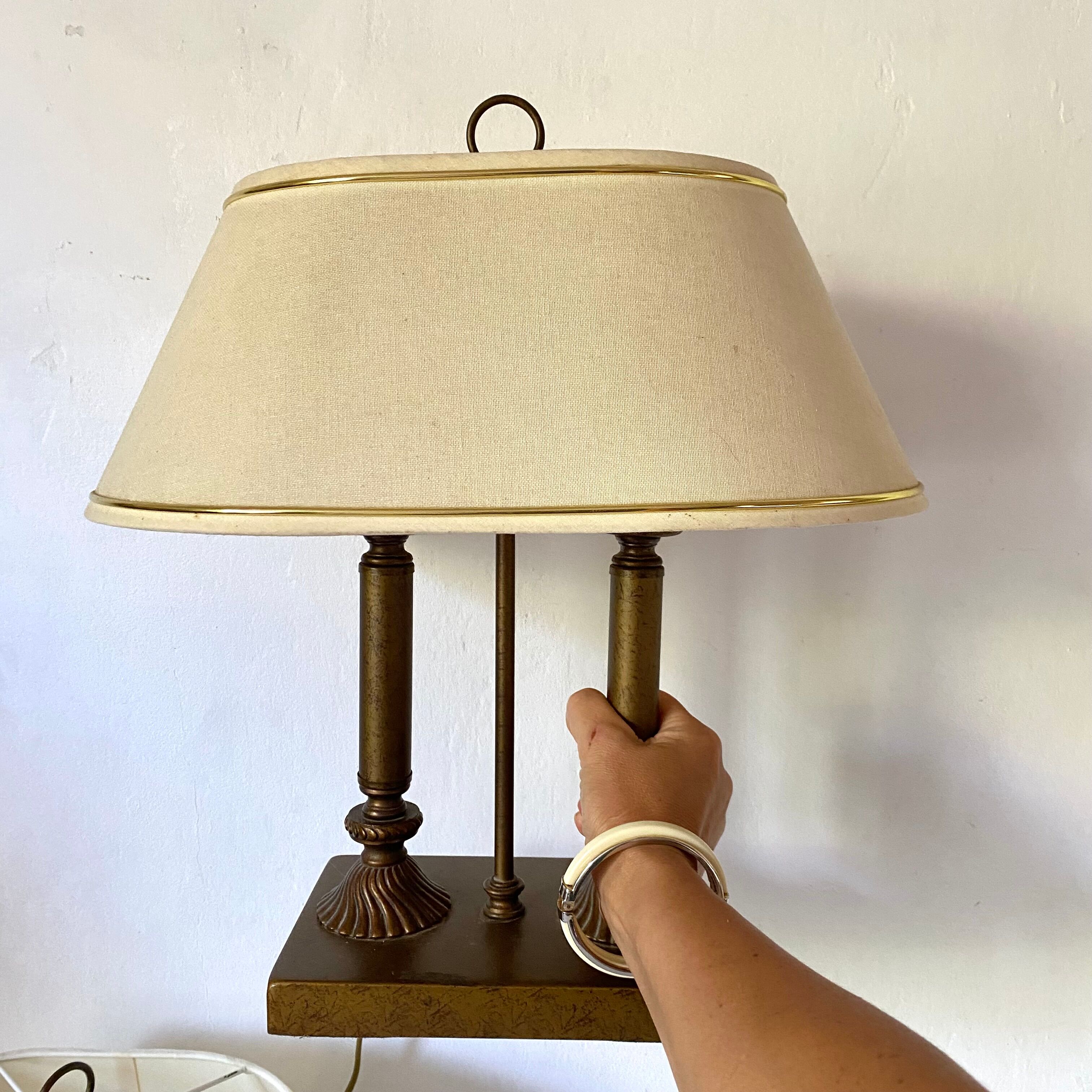 Pair of lamps style hot water bottle touch, 80s