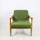 Vintage armchair GFM 300-202 designed by J. Kedziorek, 1970s loft style, green boucle - 2 pieces available.