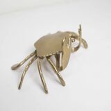 Solid brass crab ashtray 1960