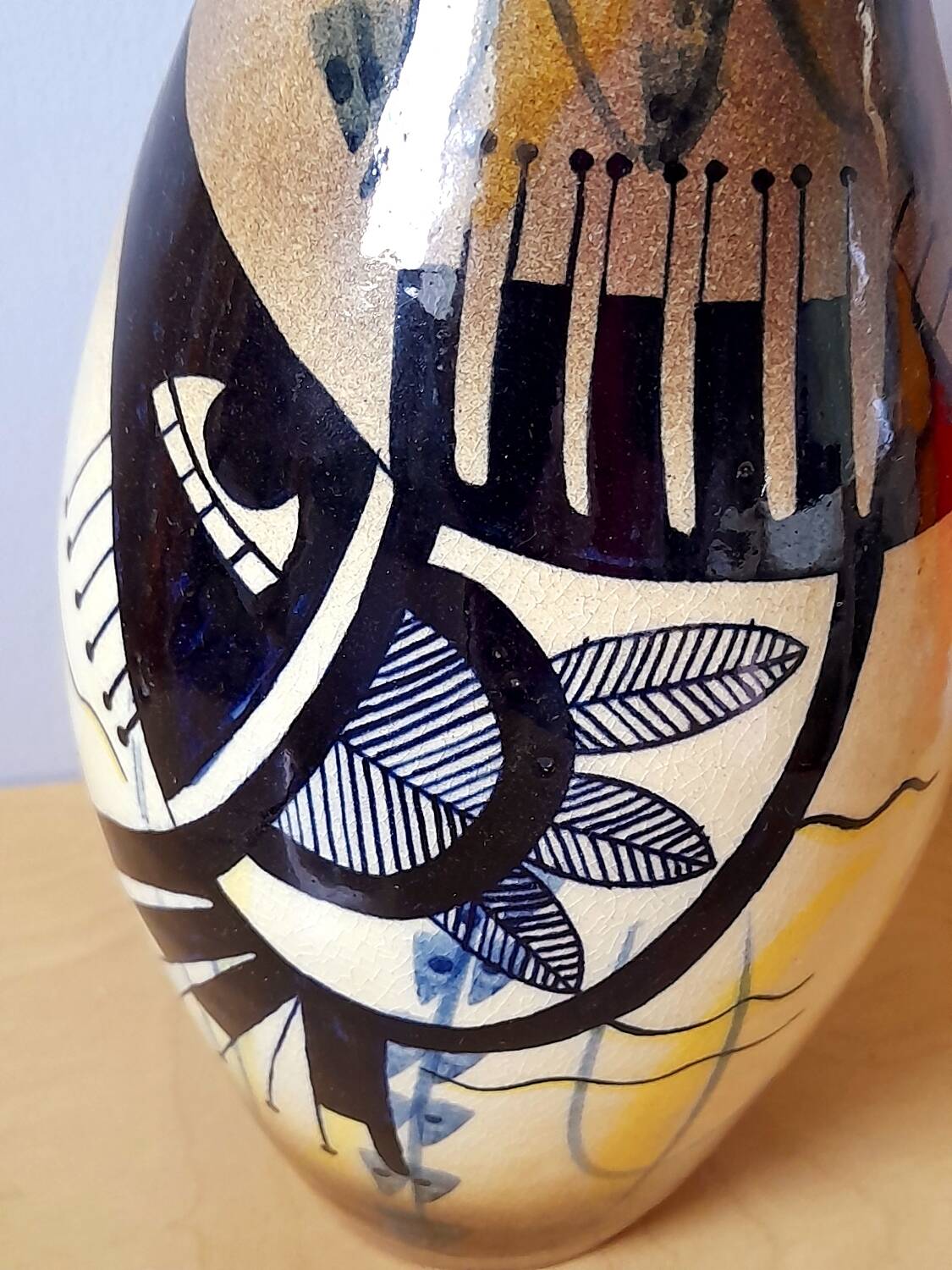 60s ceramic soliflore vase