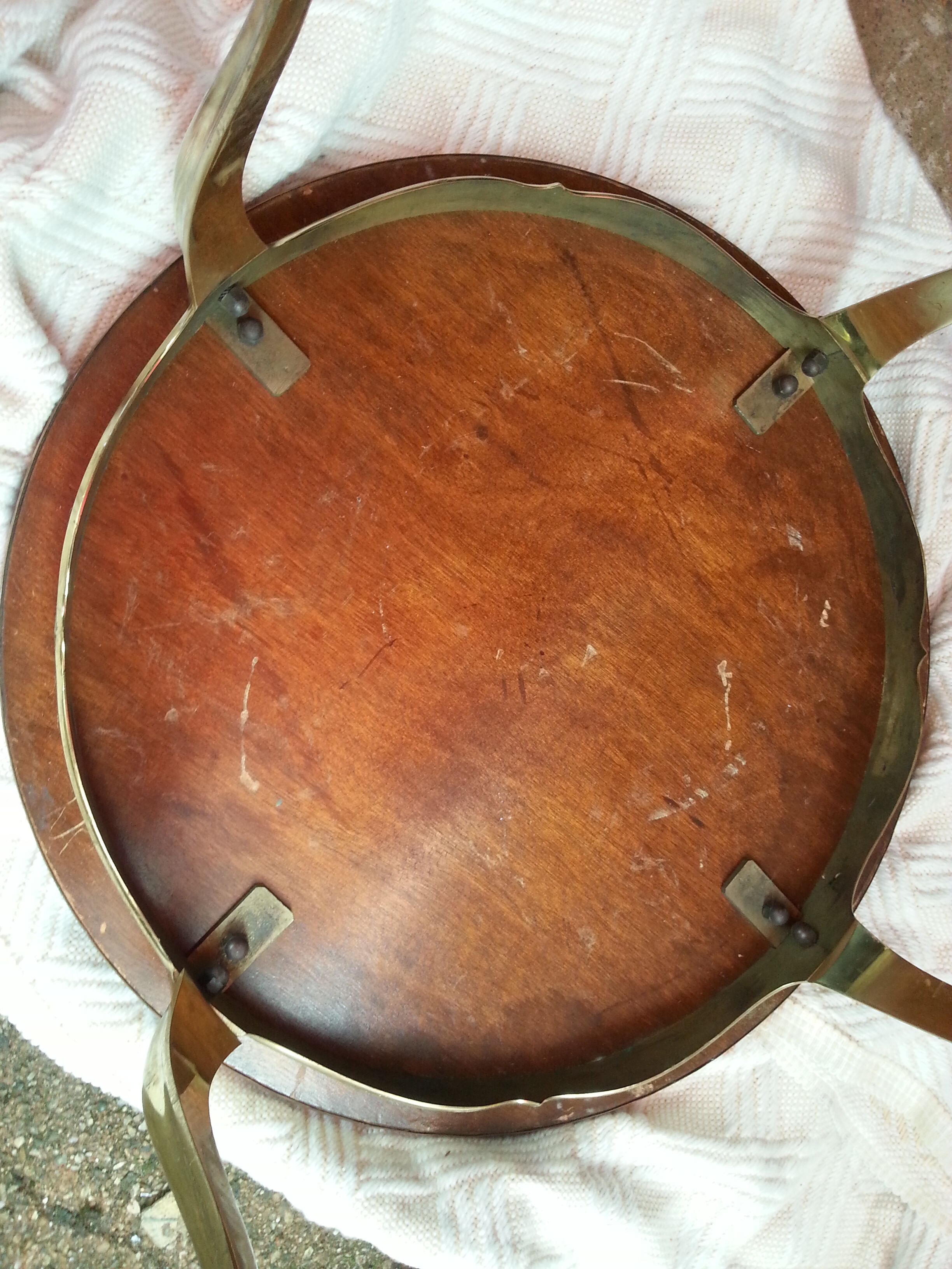 Table bass in brass, bronze plate copper 1940/60