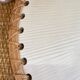 Vintage hanging in rattan and porcelain