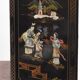 Black lay cabinet with Chinese décor