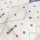 Azilal Berber rug in ecru with colorful patterns 3x2.16m
