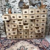 Magnificent wooden workshop cabinet.