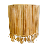 Raffia wall lamp