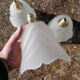 Lot de 3 baladeuses suspensions tulipes Art déco