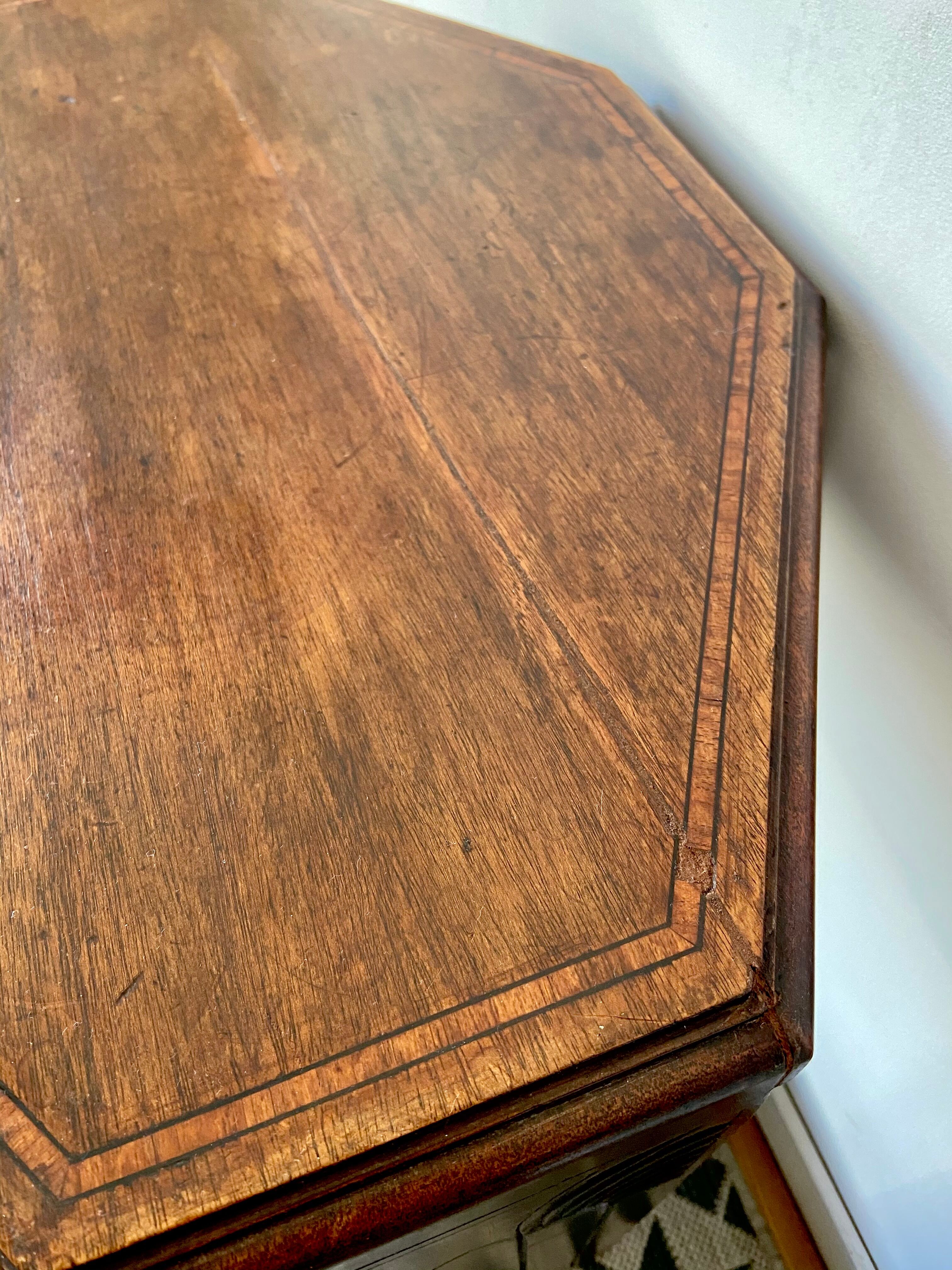 Art deco mahogany side table