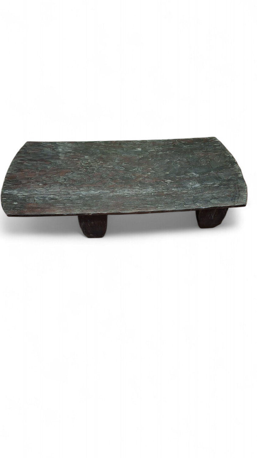 Raw wood coffee table