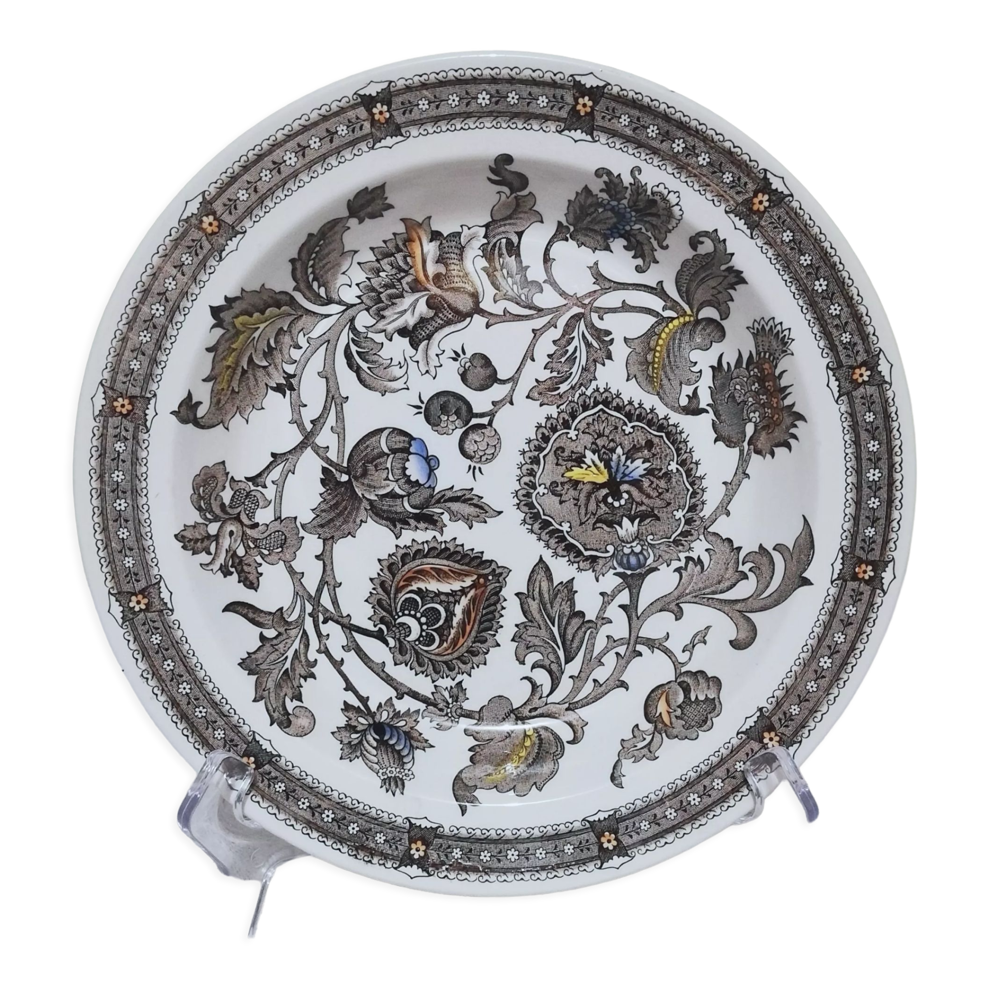 Hollow dish 22cm Ridgway Staffordshire pattern "Jacobean"