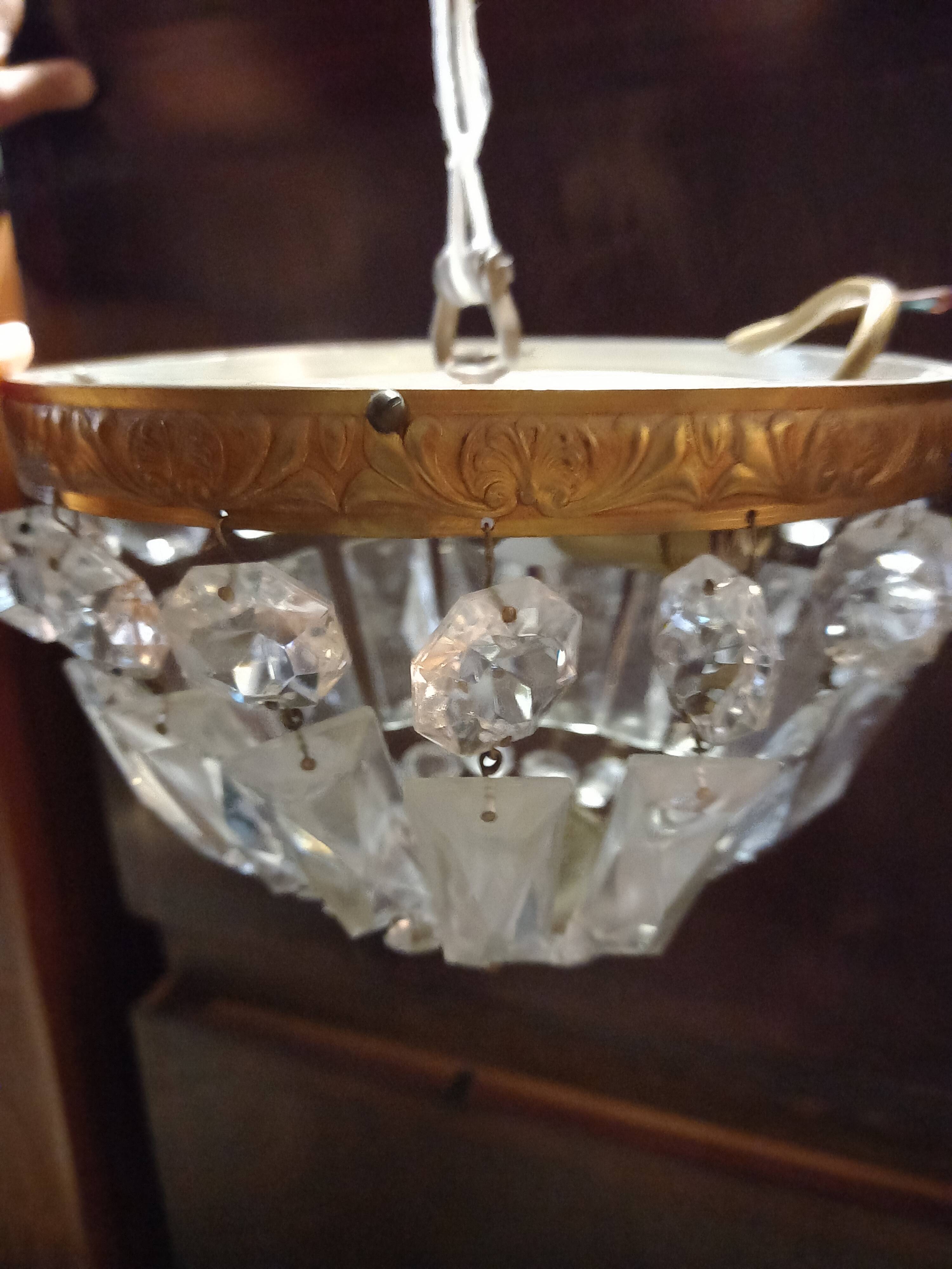 Plafonnier en cristal