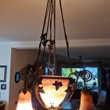 19th-century glass paste pendant light - Noverdy Nancy