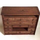 Small piece of professional furniture (watchmaker) 1930s Width 49.5 cm Height 41.5 cm