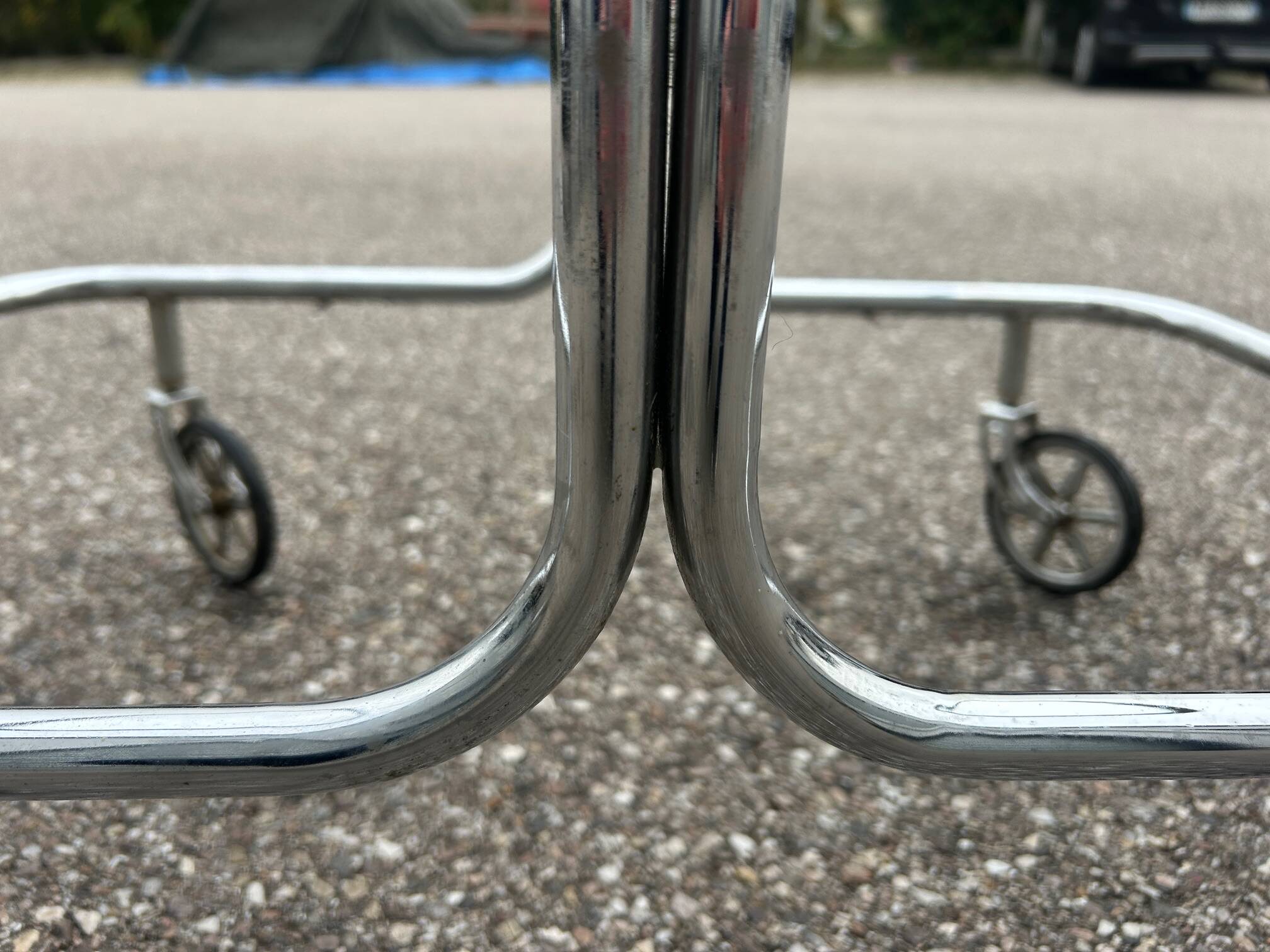 chrome rolling bar from the 1970s