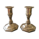 Nijhof Holland candlesticks in gilded brass