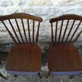 Mismatched bistro chairs