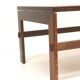 Brutalist wenge coffee table with integrated magazine rack, 1970s