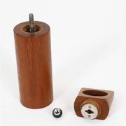 Rare Danish teak pepper mill with a high-quality Peugeot grinder / 1960s / Mid-Century Modern design
