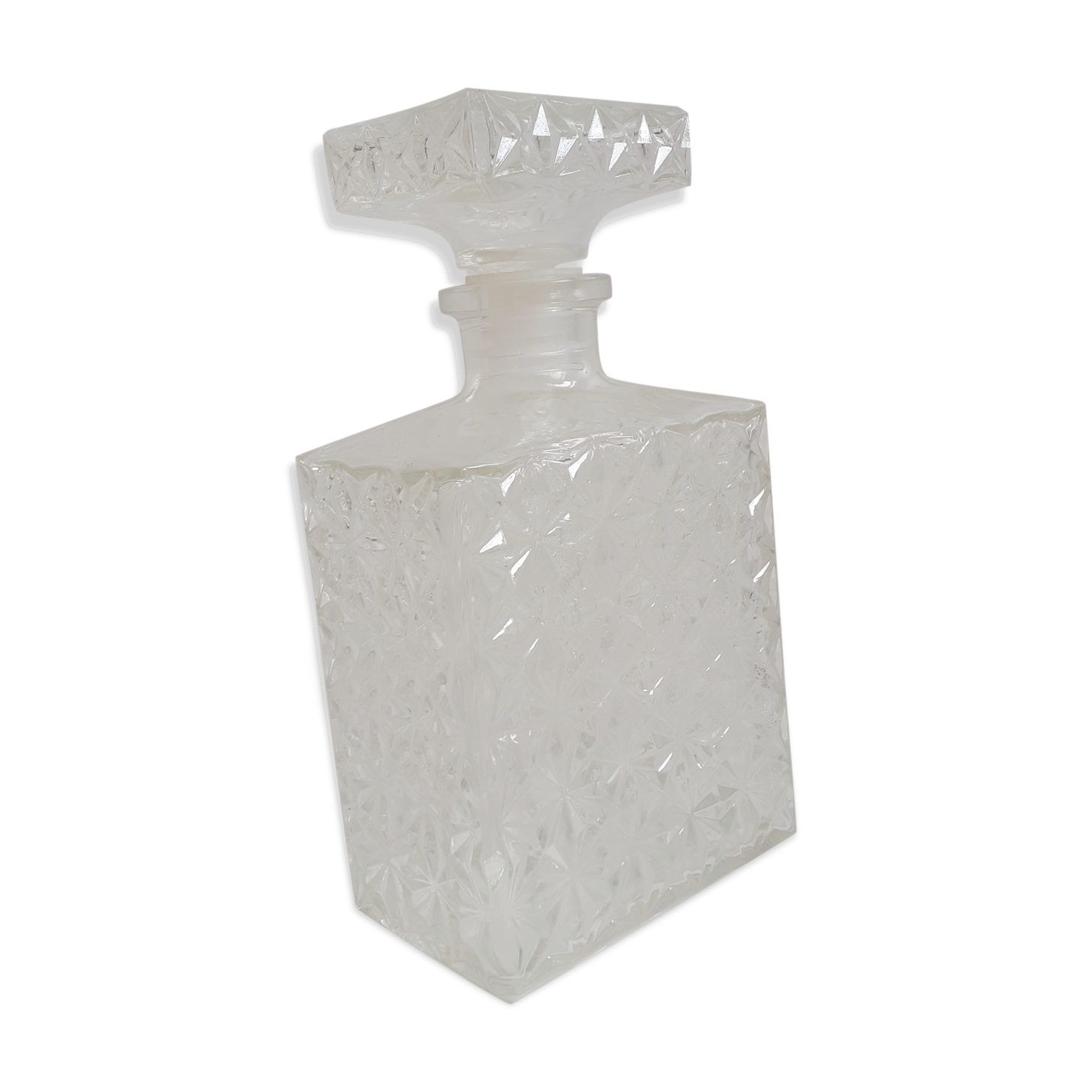 Old rectangular whisky carafe