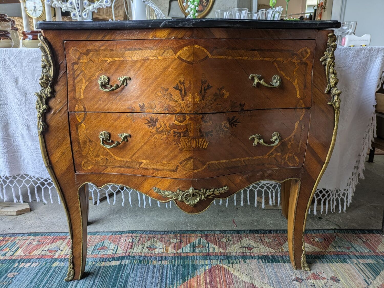 Louis XV marquetry commode