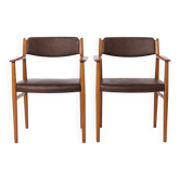 Pair of Arne Vodder Model 418 Armchairs, 1960s Danish Mid Century Teak