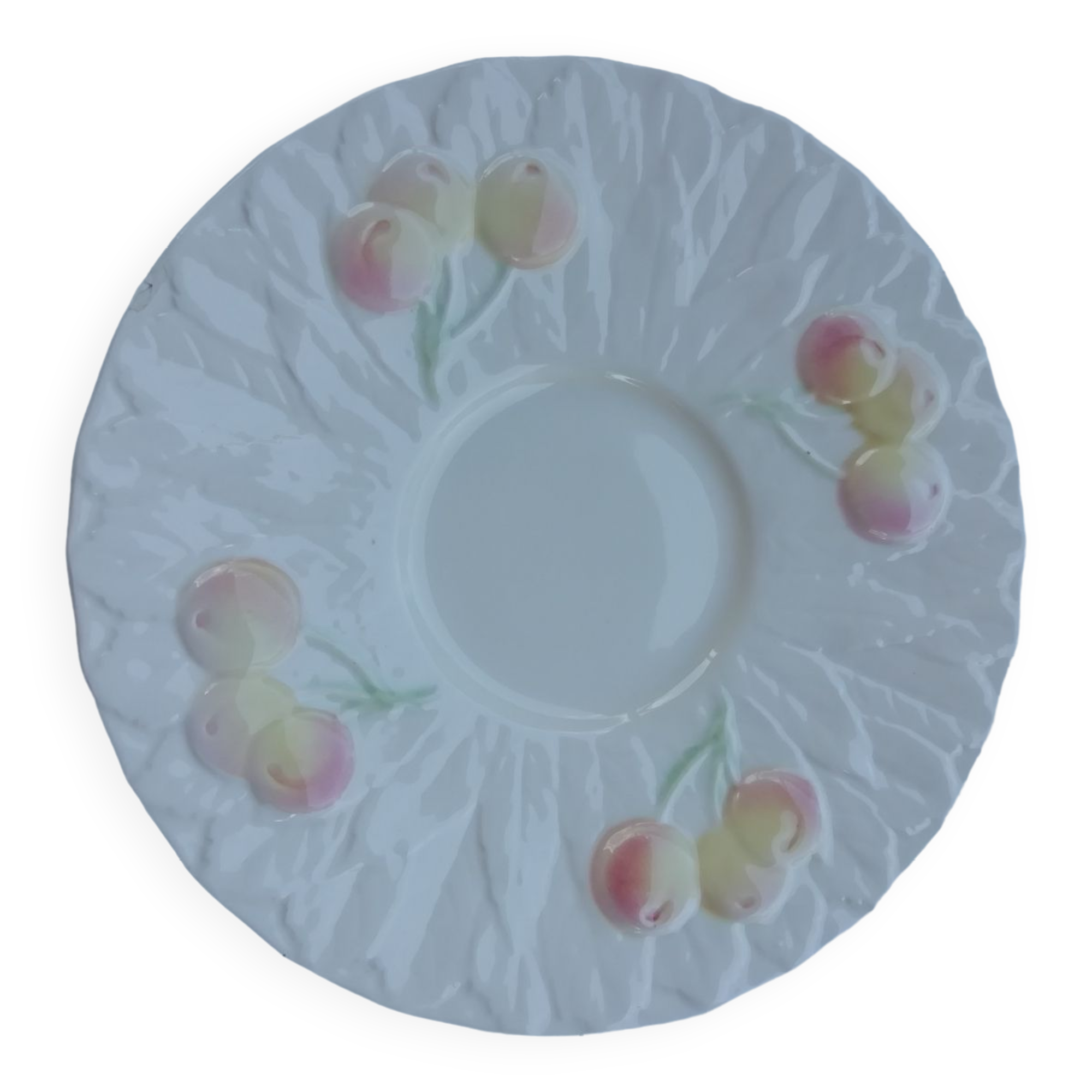 Assiette en barbotine