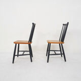 Pastoe style spindle back dining chairs,The Netherlands 1950's