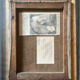 "Forest landscape" painting by Georges Moullade (1893-1968) frame