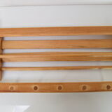 Mid-century wall folding  hanger and shelf, 1960's.