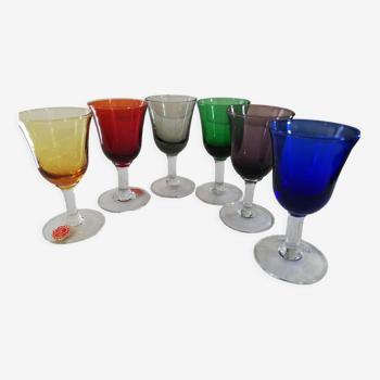 Set Italian vintage alcohol glasses