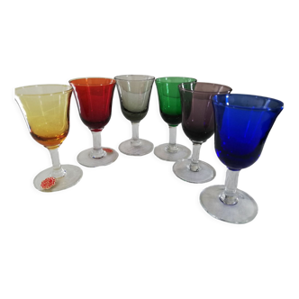 Set Italian vintage alcohol glasses