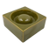Mid-century green ceramic ashtray, Sicart Italy 1969