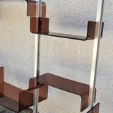 Vintage modular library shelf 6 legs and 14 shelves