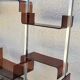 Vintage modular library shelf 6 legs and 14 shelves