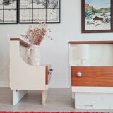 Pair of 70s bedside tables