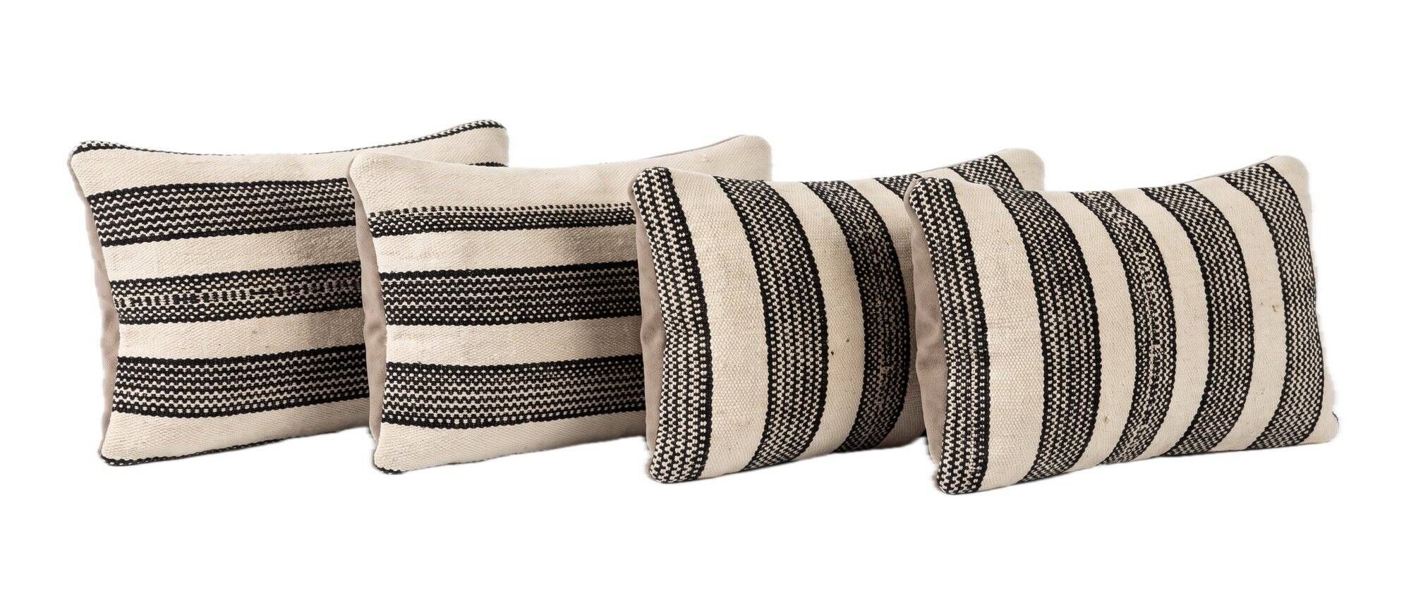 Set of 4 vintage kilim cushion covers 37x61 cm