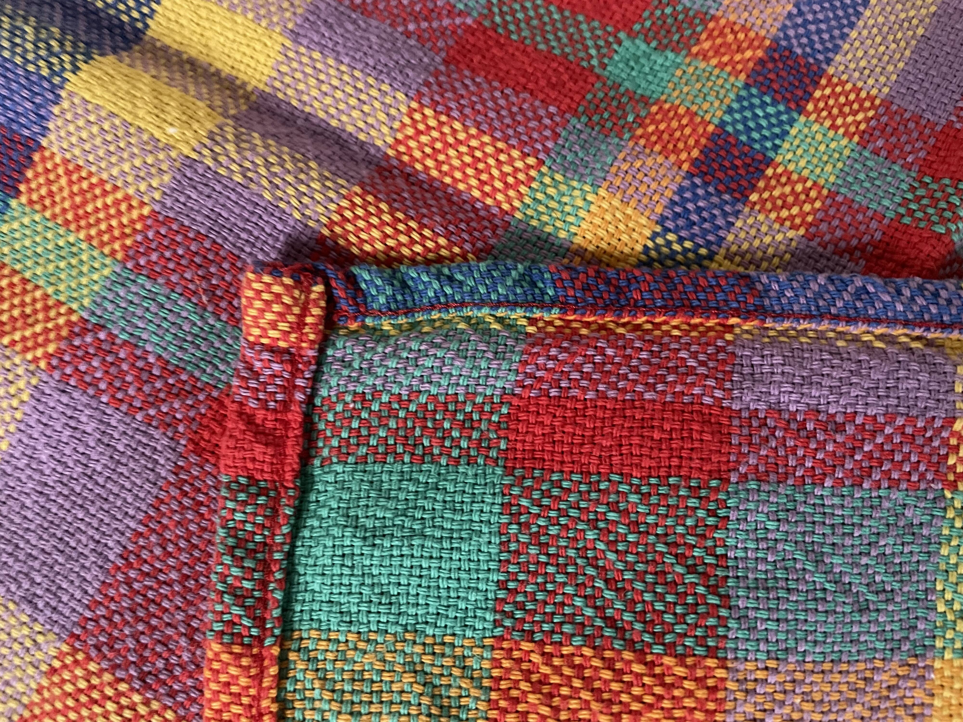 Set of 8 madras cotton napkins