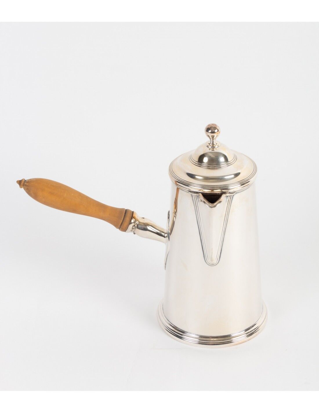 Chocolatier in silver metal twentieth century