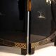 Chinese export black lacquer and mother-of-pearl folding screen, mid-20th century