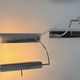 Pair of vintage adjustable wall lights, chrome metal, France 1970.