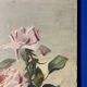 Oil on canvas with vintage roses
