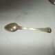 Set of 6 small silver metal spoons