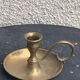 Antique thumb holder, vintage gilded brass cellar rat